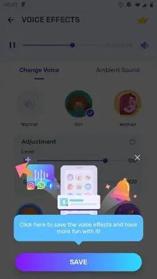 Voice Changer android App screenshot 9