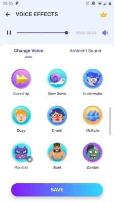 Voice Changer android App screenshot 2