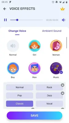 Voice Changer android App screenshot 6